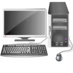 Computer station vector graphics
