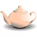 Parlak pembe çay potu, vektör grafikleri