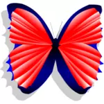 De desen vector fluture albastru şi roz