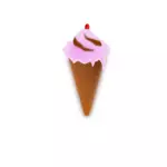 Crème glacée rose