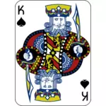 King of Spades gaming card vector image