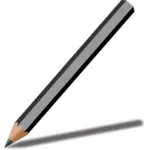 Graphite pencil with shadow vector illustration
