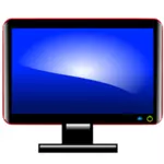 Computer monitor vector image