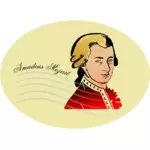 Mozart vector illustration