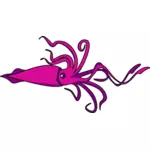 Vector image of squid