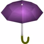 Paarse paraplu vector tekening