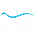 Imagen vectorial de serpiente azul