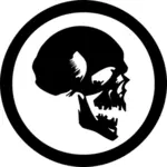 Human skull symbol vector image