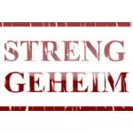 Streng Geheim vektorový obrázek