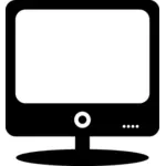 Monitor de computer cu patru butoane vector miniaturi