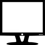 V-stand computer monitor vector illustraties