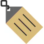 Illustrazione vettoriale di icona di nome tag