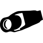 Slim CCTV camera icon vector image