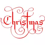 Christmas text vector image