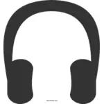 Vektorgrafik av hörlurar symbol