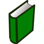 Green hardback book clip art