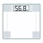 Immagine vettoriale scala di peso digitale