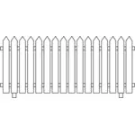 Gardul de desen vector linie subţire