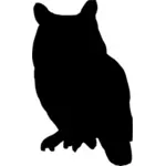 Gambar vektor siluet Owl