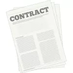 Vektortegning lovlig kontrakt-ikonet