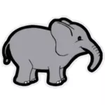 Vauvan elefantin vektori clipart