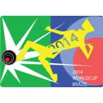 Dünya Kupası 2014 poster vektör görüntü