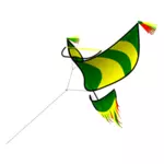 Traditional green kite