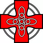 Celtic rouge Croix graphiques vectoriels