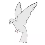 Bílá holubice