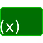 Grüne Funktion Symbol Vektor-ClipArt