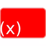 Functie Red pictogram vectorillustratie