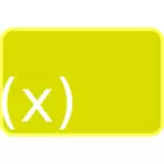 Dessin vectoriel d'icône fonction jaune