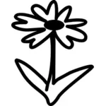 Vector graphics of simplest flower