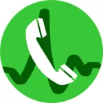 رمز مكالمة VOIP التوضيح المتجه