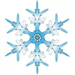 Blue snowflake vector illustration