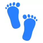 Baby jongen voetafdrukken