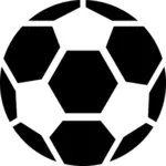 ציור של כדורגל כדור pictogram וקטורי