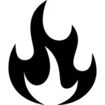 Vektorritning av brand piktogram