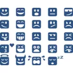 Emoticon di quadrati