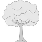 Menggambar tipis batang pohon
