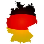 Political flag map of the Germany vector image