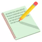 Notebook dan pensil