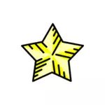Gelbe dekorative Sterne