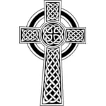 Clipart vectoriels de noir et blanc croix celtique