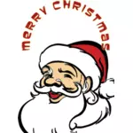 Smiling Santa vector image