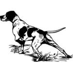 Vânătoare câine vector imagine