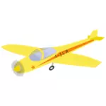 Желтая самолет