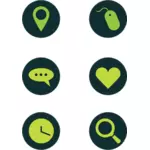Zelené ikony