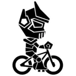 Abstraktní motorky rider