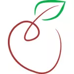 Apple vector drawing